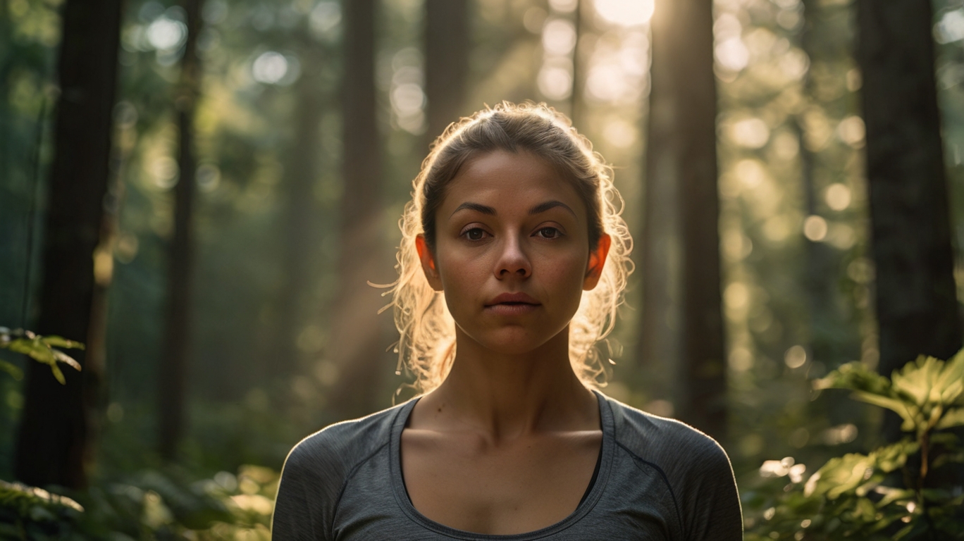 Pratica di yoga in ambiente sereno